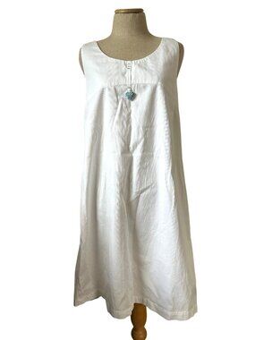 Elisa Cavaletti Women's Sz M Sleeveless Dress With Bow Back & Blue Heart Detail